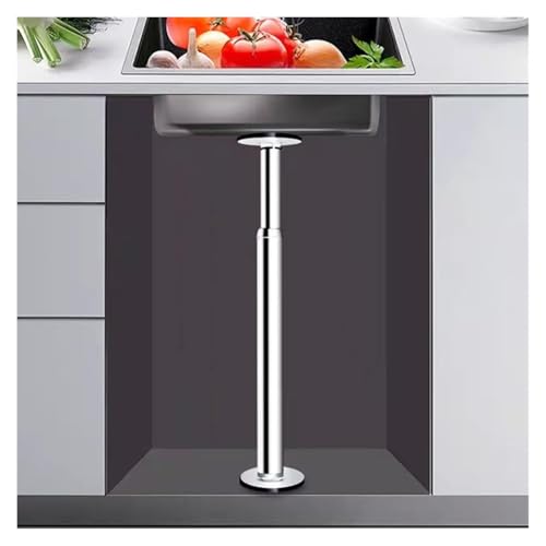 Unterbau-Spülbecken-Halterungen, Unterbeckenhalterungen aus Edelstahl, Teleskop-Spülbeckenstützbeine, verstellbare Stützstangen(Height 37-55cm) von DMBBSAPBSH