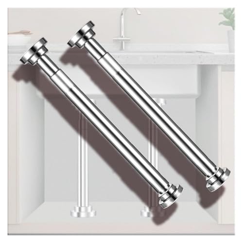 Unterbau-Spülbeckenhalterung, Teleskop-Spülbeckenstützbeine, Unterbau-Spülbeckenhalterungen, Badezimmer-Waschbeckenstützstangen(2*Height 59-95cm(23.2"-37.4")) von DMBBSAPBSH