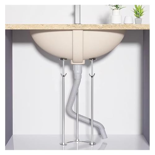 Unterbau-Spülbeckenhalterung, Unterbau-Spülbeckenhalterungen, verstellbare Stützbeine for die Küche unter dem Becken(Height 36-46cm (14"-18")) von DMBBSAPBSH