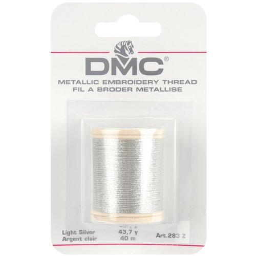 DMC 283Z Metallic-Stickgarn, 43 m, Hellsilber von DMC