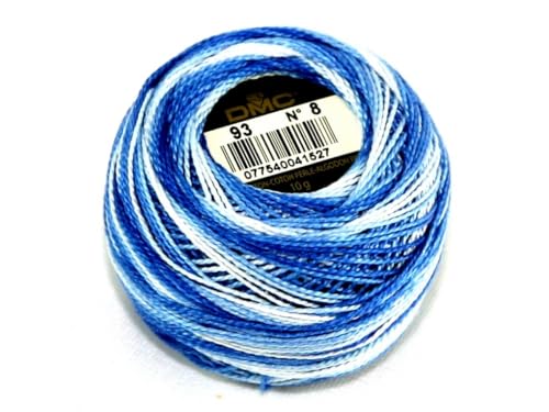DMC Baumwolle Perle Gewinde Größe 8 93 – Pro 10 Gramm Ball von DMC