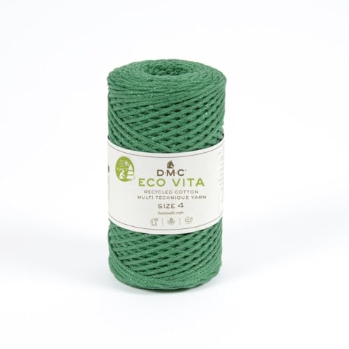 DMC - Eco Vita Metallic | Recyceltes Baumwollgarn - mit Pflanzen-Etikett | 250 g - 200 m - 6 Farben DMC - Eco Vita Metallic | Recyceltes Baumwollgarn - mit Pflanzen-Etikett | 250 g - 200 m - 6 Farben von DMC