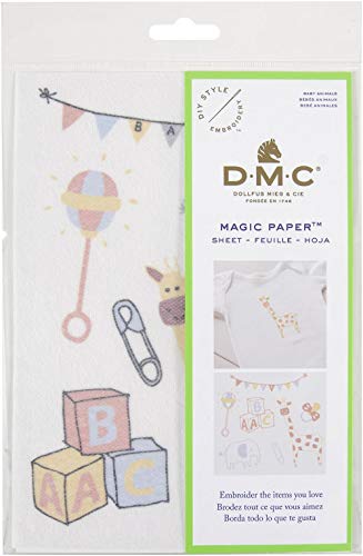 DMC FC113 Stickbogen mit Baby-Tiermotiven, A5, Canvas, verschieden, Einheitsgröße von DMC