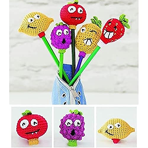 DMC Fruit Pen Topper Häkelmuster, Karte, Mehrfarbig von DMC