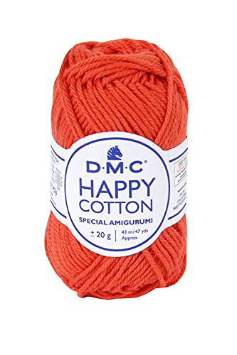 DMC - Happy Cotton Knäuel - Speziell für Amigurumis - Sehr weich und angenehm im Gebrauch - 100% Baumwolle | 20 g - 43 m - 50 Farben von DMC