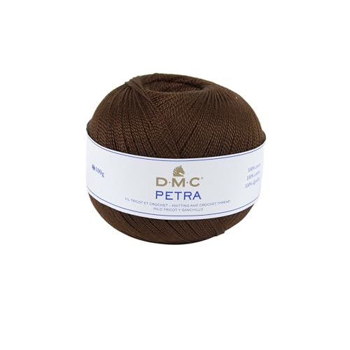 DMC - Petra, Häkel- und Strickgarn | 100% Baumwolle - Ideal für Kleidung, Babykleidung und Wohnaccessoires | 100 Gr von DMC