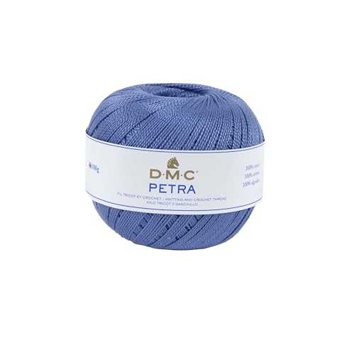 DMC 993A-5-05797 Häkelgarn, 100% Baumwolle, 05797 Blau, 9x9x8 cm von DMC