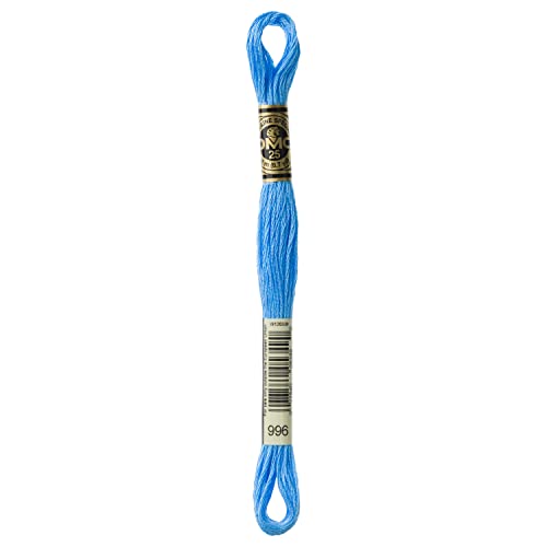 DMC Stick, 8 m, mittelgroß, Blau 6-strängige Stickerei Baumwolle, Medium Electric Blue, 8.7-Yards, 8 von DMC