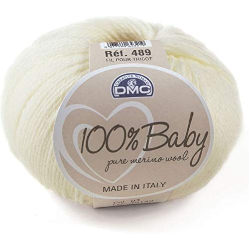 DMC Wolle 100% Baby, 001 weiß, elfenbein, 3 von DMC