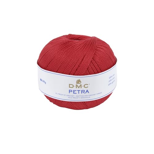 DMC - Petra, Häkel- und Strickgarn | 100% Baumwolle - Ideal für Kleidung, Babykleidung und Wohnaccessoires | 100 Gr von DMC