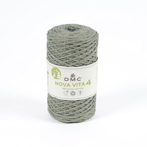 Recycelte Baumwolle, Makramee, Nova Vita 4 Metalic Effects (250 g), DMC, Oeko-Tex-zertifiziert von DMC