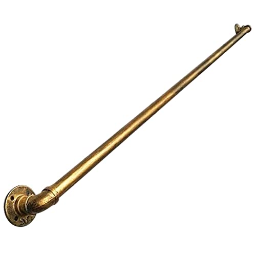 DMCHENGMA Anti-Rutsch-Haltegriff Geländer Antik Messing Metall Schmiedeeisen Rundrohr Griff Wand Handläufe Indoor Outdoor Anti-Rutsch Treppengeländer Schiene (Size : 80cm) von DMCHENGMA