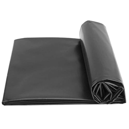 DMCHENGMA Teichfolie, HDPE, schwarz, strapazierfähig, Unterlage, Garten- und Fischteichmembran für Koi-Pools, Springbrunnen, Gartenteiche, Wasserspiele(4x4m) von DMCHENGMA