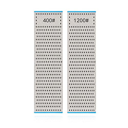 DMD Doppelseitiger Diamant-Schleifstein, Körnung 400/1200, für müheloses Schärfen in Küche und Werkstatt, 25,4 cm von DMD