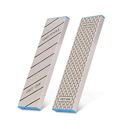 DMD Doppelseitiger Diamant-Schleifstein | Delux Diamant-Schleifstein | Profi Bankstein | Messmeißel Honstein | 25,4 cm | (150/400#) | Langlebige Qualität und exquisites Design von DMD