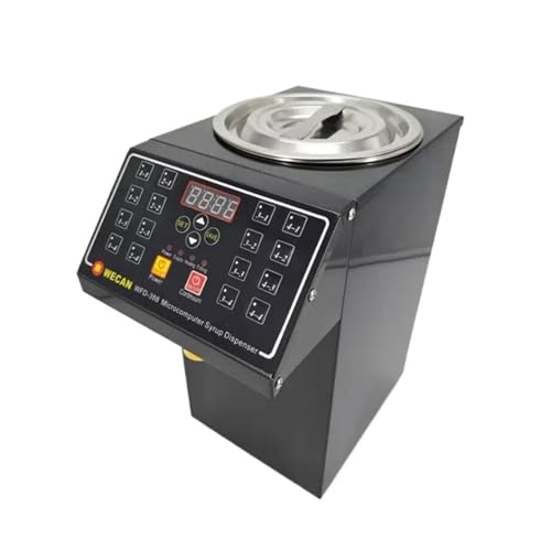 16 Quantitative Fructose Maschine 6L Sirup Fructose Spender Blase Milch Tee Shop Edelstahl Quantifier 500W Eisgeschäfte(Noir) von DMETE