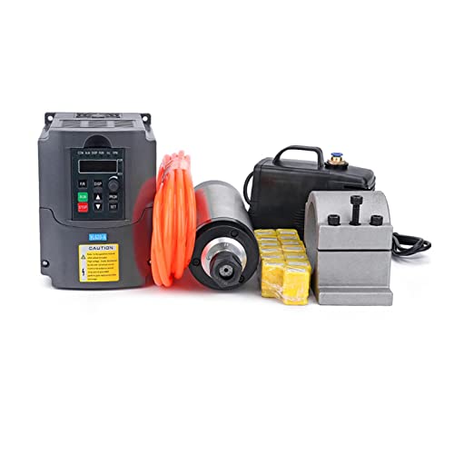 2,2 kW Wassergekühlte Spindel, CNC. Spindle Motor + 2,2 kW Wechselrichter + 80mm Clamp + Wasserpumpe + 13pcs ER20. Collet for CNC Router Für Gravieren/Fräsen(220) von DMETE