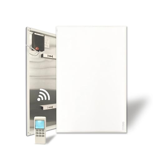 580-W-Infrarot-Flächenheizung mit integriertem Thermostat, wandmontierter Heizplatte mit Fernbedienung Überhitzungsschutz 580-W-Infrarot-Flächenheizung mit integriertem Thermostat, wandmontierter Heizplatte mit Fernbedienung Überhitzungsschutz von DMETE