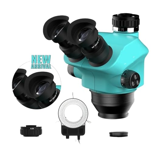 7-50X Trinokular Kontinuierlicher Zoom Stereo-Scope WF10X/22mm Okular Geeignet for E-Telefon PCB Schweiß-Scope-Tool Klare Bilder von DMETE