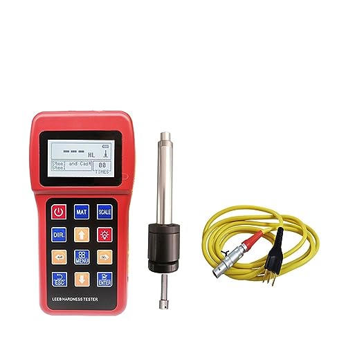 7-in-1-Leeb-Metallhärteprüfer for HRC, HL, HB, HV, HS, HRB, Durometer for Gussstahllegierung, Gussaluminium, Kupfer, Metallmessgeräte Komfortable Bedienung(DC-type Dvice) von DMETE