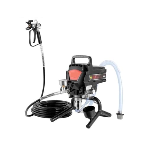 750 W 950 W Airless-Farbspritzgerät 3000 PSI Hocheffizientes elektrisches Airless-Spritzgerät Hand-Farbspritzgerät for den Innenbereich DIY-Malerei(750W with Cart) von DMETE