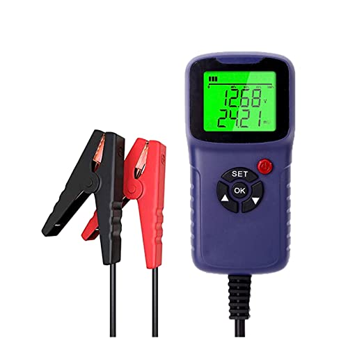 Auto Batterie Ladegerät Tester Analysator 1 2V 2000cca Batteriespannungstestladungskreis Ladungstester automatische Diagnose -Autowerkzeug Für Ethernet und Telefon(Purple) von DMETE