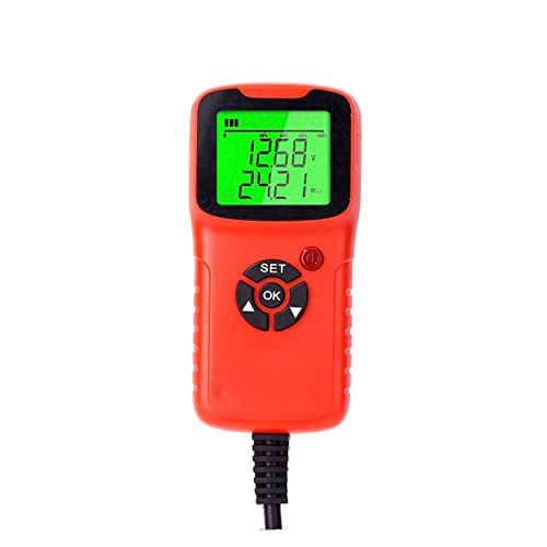 Auto Batterie Ladegerät Tester Analysator 1 2V 2000cca Batteriespannungstestladungskreis Ladungstester automatische Diagnose -Autowerkzeug Für Ethernet und Telefon(Rood) von DMETE