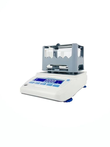 DMETE Goldreinheitsdichtemessgerät Erkennen des Volumenreinheits-K-Werts von Gold Platin K Goldlegierung Edelmetalle Testdichte Metallprüfmaschine(2002S(2000g0.01g)) von DMETE