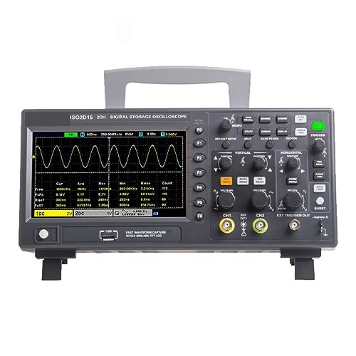DSO2D15 Digitales Oszilloskop DSO2C10 2D10 2 Kanäle 150 MHz Osciloscópio 25 MHz Signalgenerator Voltmeter Frequenzmesser Schnelle Identifizierung(DSO2D15) von DMETE