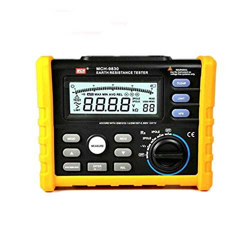 Digitaler Erdungswiderstandstester Megaohm-Widerstandstester Multifunktions-Digital-Dual-Display-Tester MCH-9830 Einfache Messungen Digitaler Erdungswiderstandstester Megaohm-Widerstandstester Multifunktions-Digital-Dual-Display-Tester MCH-9830 Einfache Messungen von DMETE