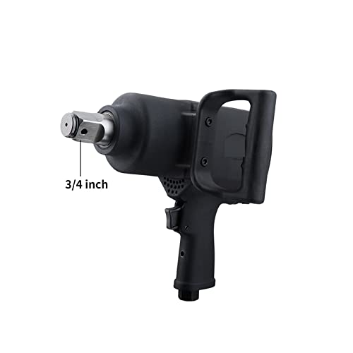 Druckluftwerkzeuge, 3800 pneumatischer Drehmomentschlüssel for Entfernen von Schrauben Hochleistungs-Doppelhammer-pneumatischer Schlagschrauber-Werkzeugsatz(0.75 inch) von DMETE