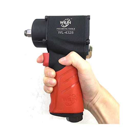 Druckluftwerkzeuge, Industrielle pneumatische Werkzeuge 1/2 "Zoll Mini Composite Air Schlagschlüssel 130 0nm Großer Drehmoment Twim Hammer(Rood) von DMETE