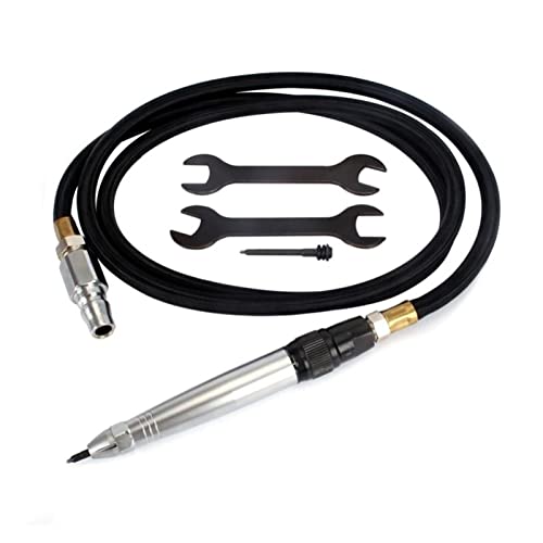 Druckluftwerkzeuge, Luftstiftgravierstift Pneumatische Stifte Würfel Kit Schreiber Hammer Gravur Schriftzug Werkzeug Schreiberschlauch(Set) von DMETE