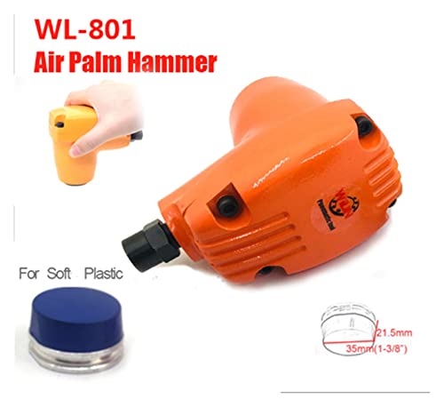 Druckluftwerkzeuge, Pneumatische Luftwerkzeuge Handfläche der Hand Knock Beat Strike Hammer Scaler Up-801(Orange) von DMETE