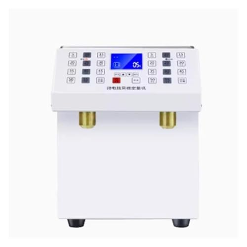 Dual Can Commercial Fructose Machine 5L+5L Fully Automatic Milk Tea Shop Syrup Filling Machine Eisgeschäfte(White) von DMETE