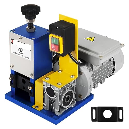 Elektrische Abisoliermaschine, tragbare Abisolierzange, Kabelabisolierer, 1,5–25 mm, 180 W, 220 V, 110 V, for das Recycling von Kupferschrott Heimwerkerbedarf(Dark Blue) von DMETE