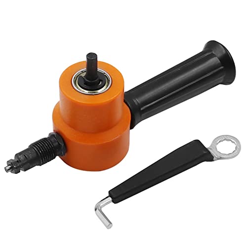 Elektro-Rasenmäher, Blechschneider Doppelkopf-Eisenknabber-Schneidwerkzeug Bohrmaschine Aufsatz Modifikation Plattenstanze Schere Einstellbar(Set A) von DMETE