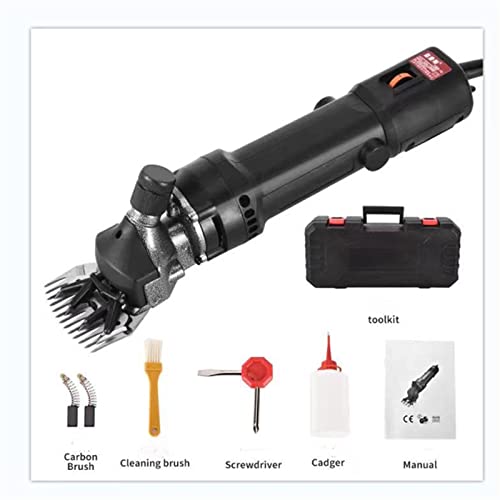 Elektro-Rasenmäher, Elektrischer Schafrasierer, elektrische Wollschere, elektrische Haarschneidemaschine, Hochleistungs-Wollschere, elektrische Haarschneidemaschine(Noir,1 UK) von DMETE