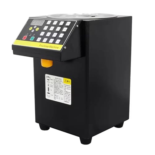 Fructoseautomat 16 Tasten Sirupspender Automat 8L Behälter Fructosemengenspender Eisgeschäfte(Noir) von DMETE