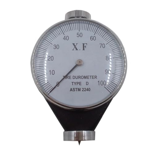 Härteprüfer A/O/D 0–100 HA Gummireifen-Reifenhärteprüfgerät for Kunststoff, Leder, Wachs, synthetisches Shore-Durometer Komfortable Bedienung(Type D) von DMETE