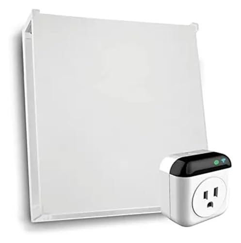 Intelligentes Raumheizpaneel – koppelbar mit App – 400 W Konvektionsheizung – for 120 m² große Räume – 120 V Überhitzungsschutz(D - WiFi Plugin Stat) von DMETE