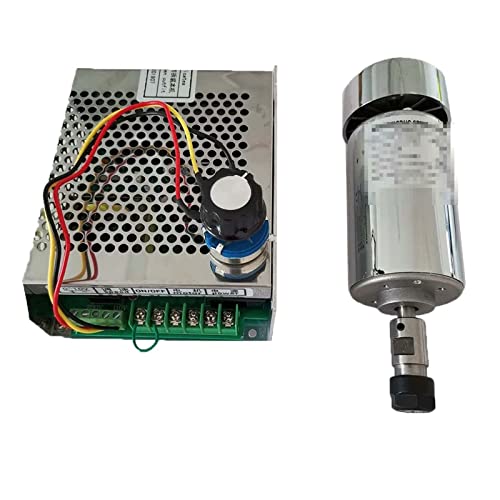 Luft gekühlt 0,3 kW. CNC Spindlemotor Kit Er11 Chuck 300W Spindelmotor/Stromversorgung Government Gouverneur for Gravieren Für Gravieren/Fräsen(Package 4) von DMETE