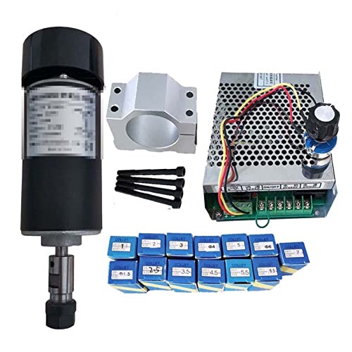 Luft gekühlt 0,3 kW. CNC Spindlemotor-Kit. Er11. Chuck 300W Spindelmotor + / Netzteil Government Gouverneur for Gravur Für Gravieren/Fräsen(Package 6) von DMETE