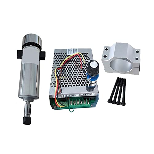 Luft gekühlt 0,8 kW DC110 20000 U/min CNC Spindlemotor -Kit ER11/ Chuck 800W Spindelmotor + Stromversorgungsgeschwindigkeit Gouverneur for Gravur Für Gravieren/Fräsen(Package 5) von DMETE