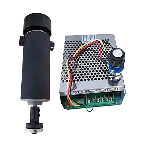Luftgekühlte 0,5 kW. CNC Spindlemotor Kit Winkelschleifer 500W Spindelmotor/Netzteil Government Gouverneur for Gravur Für Gravieren/Fräsen(Package 4) von DMETE
