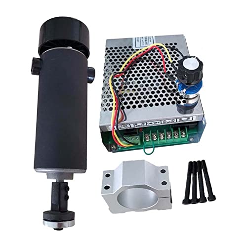 Luftgekühlte 0,5 kW. CNC Spindlemotor Kit Winkelschleifer 500W Spindelmotor/Netzteil Government Gouverneur for Gravur Für Gravieren/Fräsen(Package 5) von DMETE