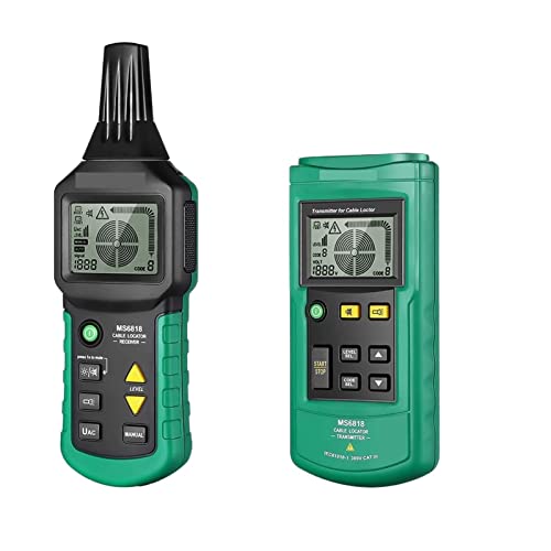 MS6818 Tragbarer professioneller Kabelkabel -Tracker Metall Rohr Locator Detector Tester Line Tracker -Spannung Für Ethernet und Telefon von DMETE
