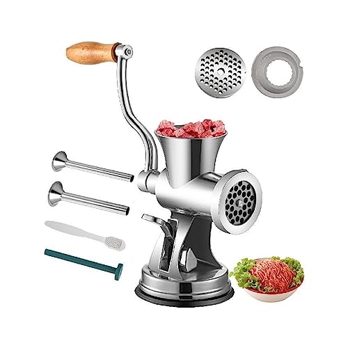Manuelle Mini Fleischwolf Küchenmaschine Grinder Tragbaren Chopper Mixer Wurst Stuffer Edelstahl for Rindfleisch Fisch Hause Für den täglichen Gebrauch zu Hause von DMETE