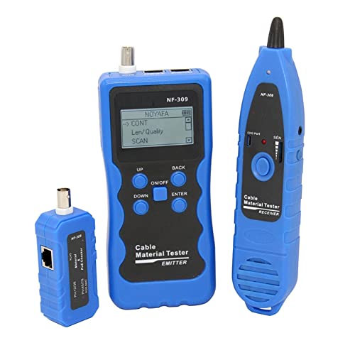 NF-309. Kabelprüfgerät LCD Bildschirmlänge Test Wire Locator Piepen Kabelmaterial-Tracker überprüfen Piepen Funktion Für Ethernet und Telefon von DMETE