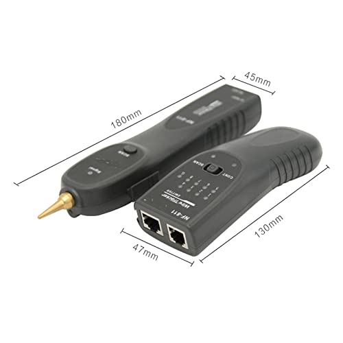 NF-811 RJ45 Netzwerkkabelprüfgerät. RJ11. Telefonkabel-Tracker Toner Ethernet Lan Kabel-Detektor-Linie Continuity Test Tool Für Ethernet und Telefon von DMETE